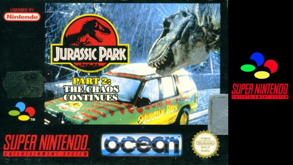 Cover of Jurassic Park Part 2: The Chaos Continues 16-BIT